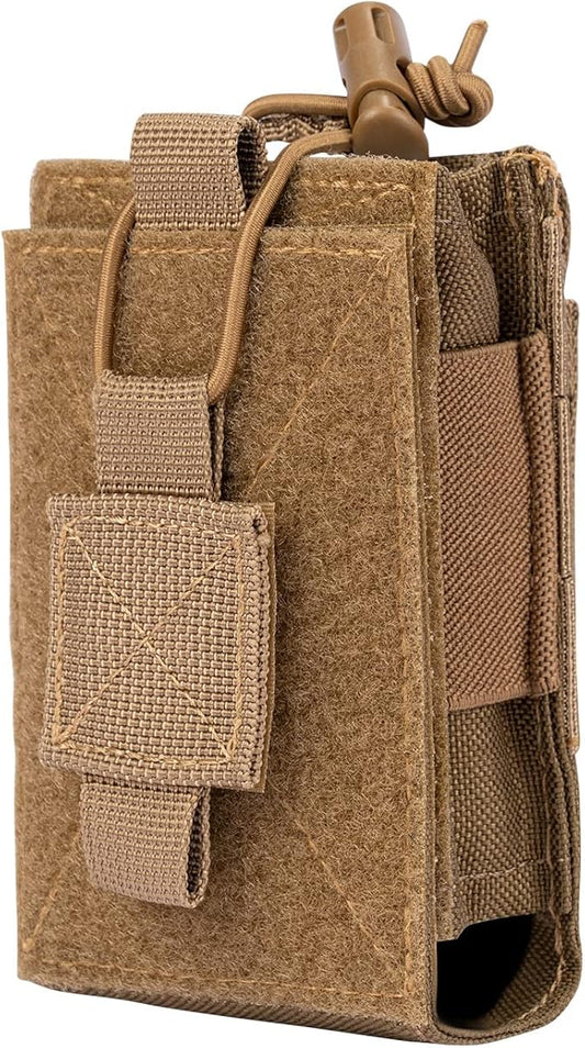 Adjustable Radio Pouch MOLLE Radio Holder for Tactical 5.56mm 7.62mm 7.62mm Magazine