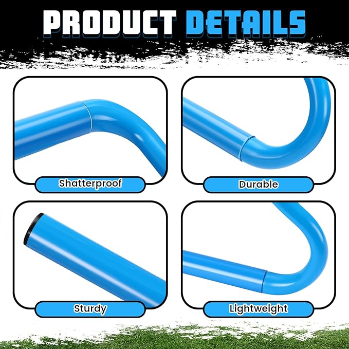 5 Pcs Speed Agility Training Hurdles Detachable Durable