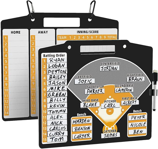 Magnetic Baseball Lineup Board for Coach