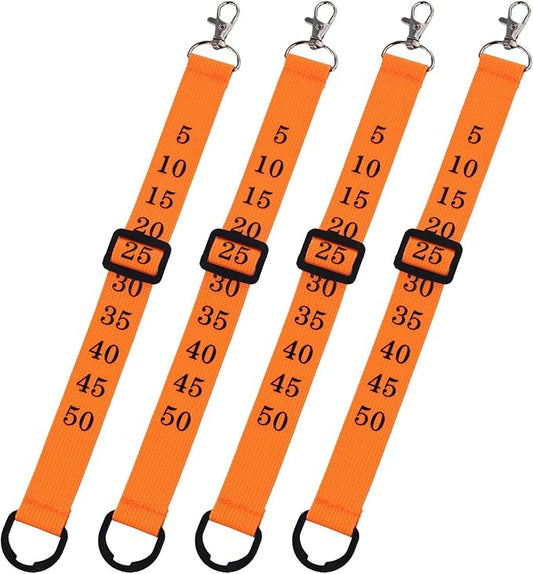 4pcs Football Chain Clips 12.8x0.98in Football