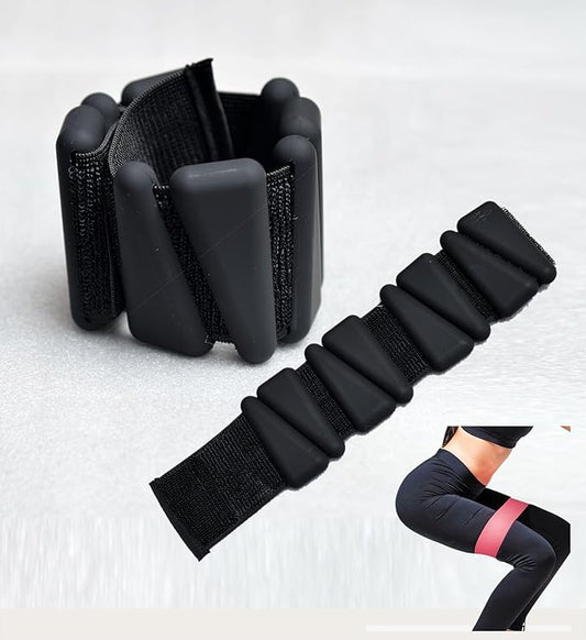 Adjustable Set of 2(1Lbs Each) Wearable Wrist &