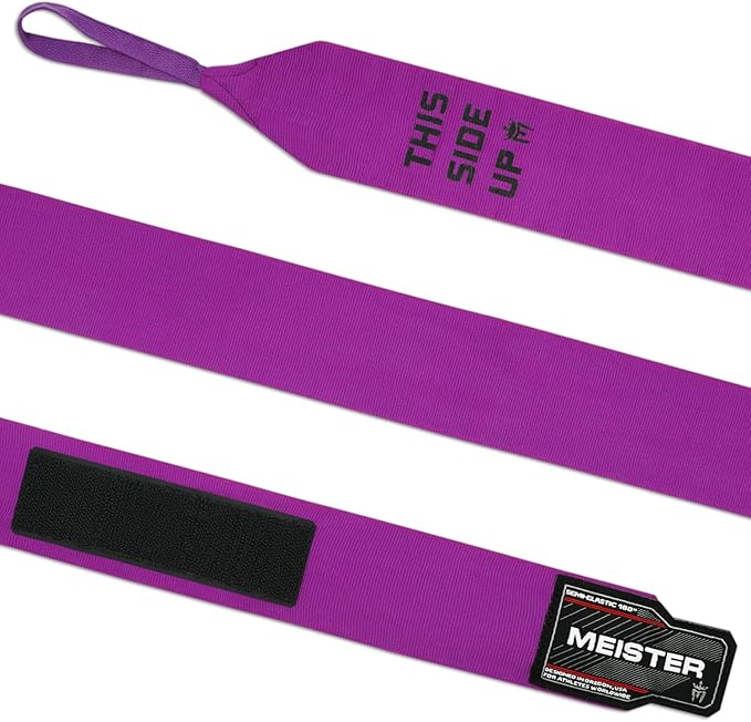 Meister Adult 180" Semi-Elastic Hand Wraps for MMA & Boxing (Pair)