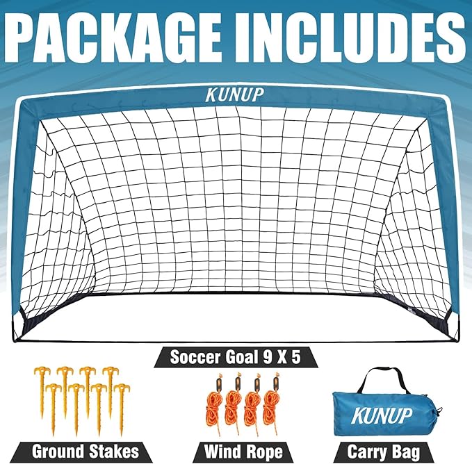 Kids Soccer Goal for Backyard 5×3, 6×4, 6×4, 9×5FT 9×5FT Easy
