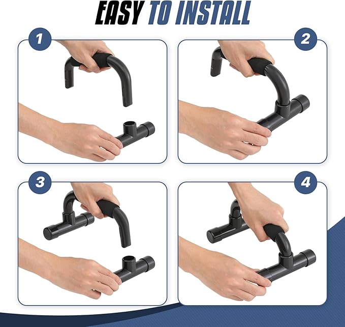 MADOG Portable Push Up Bars with Cushioned Foam Grip 1 Pair 330 lbs,