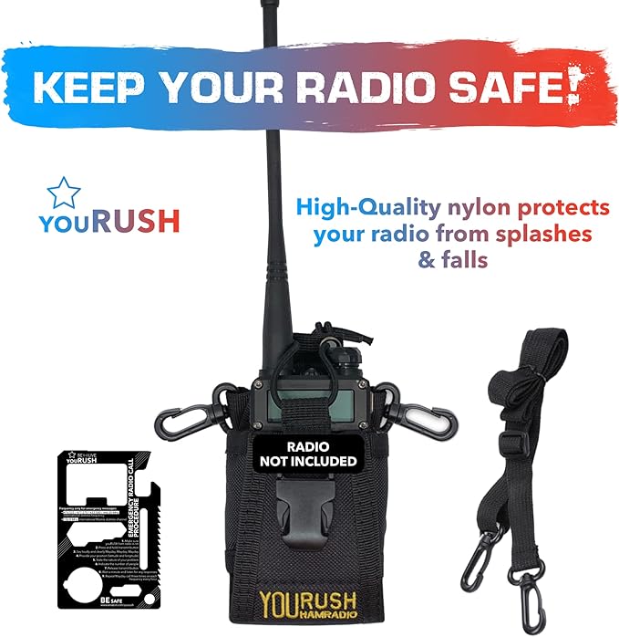 8xHam Radio Holder for Baofeng UV-5R Radio Holster BF-F8HP, UV5RUSH, UV5RUSH, UV-5R, UV-5R, UV-82, UV-82, UV-H5 UV-H5 Case
