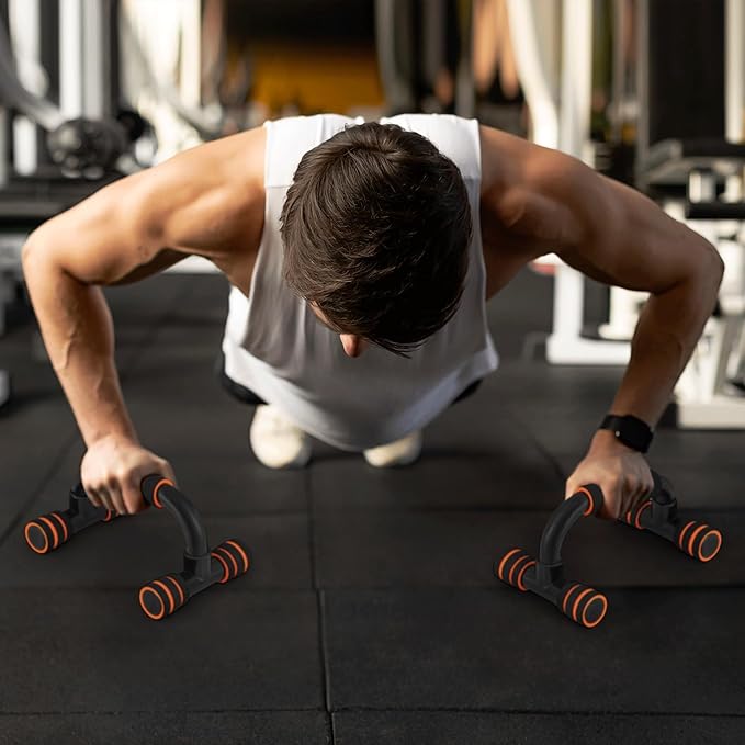 MADOG Portable Push Up Bars with Cushioned Foam Grip 1 Pair 330 lbs,