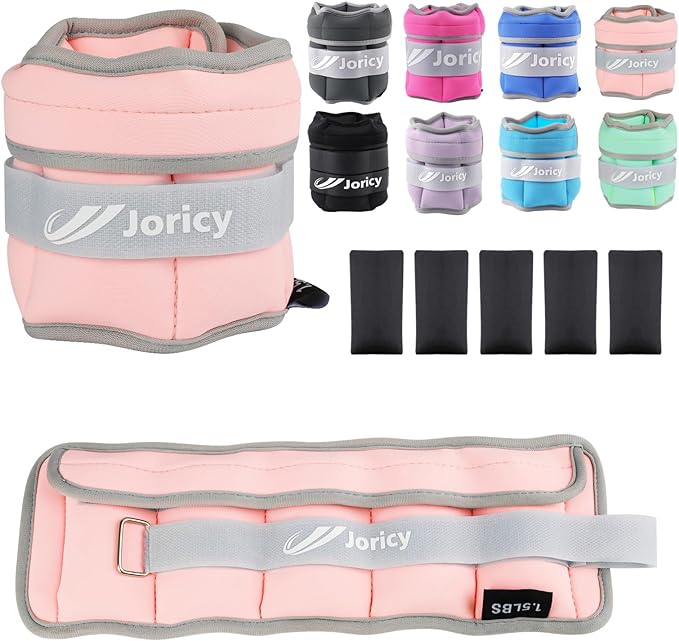 Adjustable Ankle Weights for Women Men Kids 1/2/3/4/5/6/8/10/12/20 1 Pair
