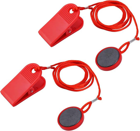2pcs Magnetic Safety Switch, Round Magnet Treadmill Safety Key Replacement Universal Treadmill Magnet Safety Key Treadmill Magnets Treadmill Parts for Most Types of Treadmills