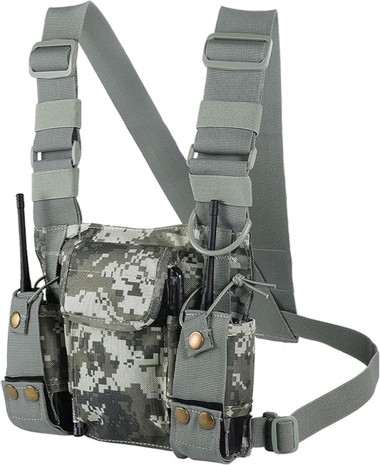 abcGoodefg Radio Chest Harness Chest Front Pack Pouch