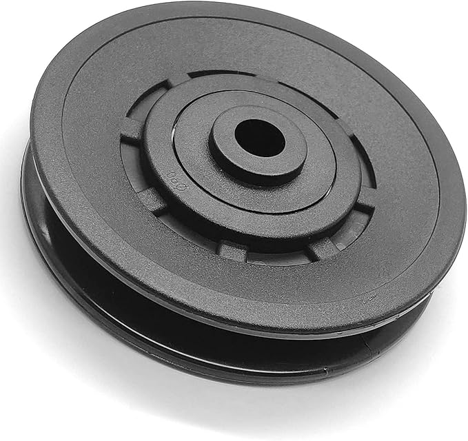 90mm Pulley Wheel Bearing Nylon - Grooved Edge Wearproof Pulleys for Cable Machine Part Home Gym Smith Machine Attachment Weight Lifting Door Garage