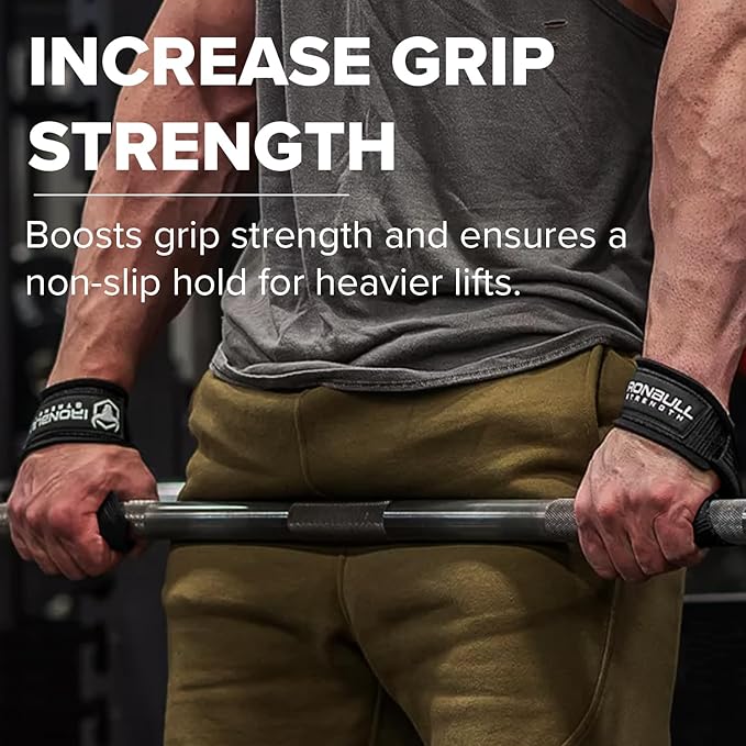 Lifting Straps (1 Pair) - Wrist Straps for Weightlifting - Lifting Straps Gym for Deadlift - Weight Lifting Straps for Weight Training - Gym Straps for Workout, Powerlifting, Strength Training and Bodybuilding - For Men and Women