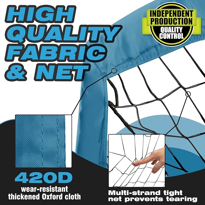 Kids Soccer Goals for Backyard 5×3, 6×4, 6×4, 9×5FT 9×5FT 2 2 Pieces