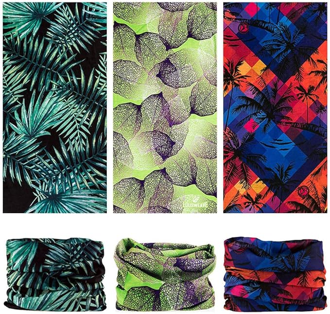 Headband Neck Gaiter Head Wrap Headwear Face Mask Magic Scarf Bandana for Men and Women