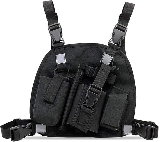 abcGoodefg Radio Chest Harness Chest Front Pack Pouch