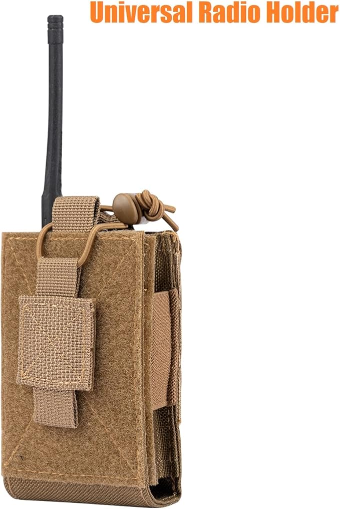 Adjustable Radio Pouch MOLLE Radio Holder for Tactical 5.56mm 7.62mm 7.62mm Magazine