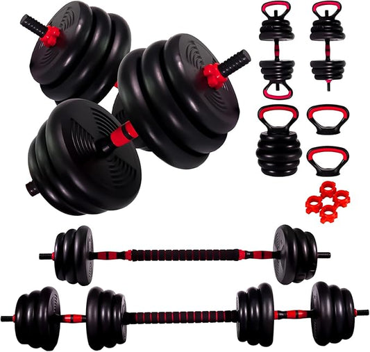 Adjustable Dumbbells, 10/25/35/55/70/90lbs Free Weight Set with Connector