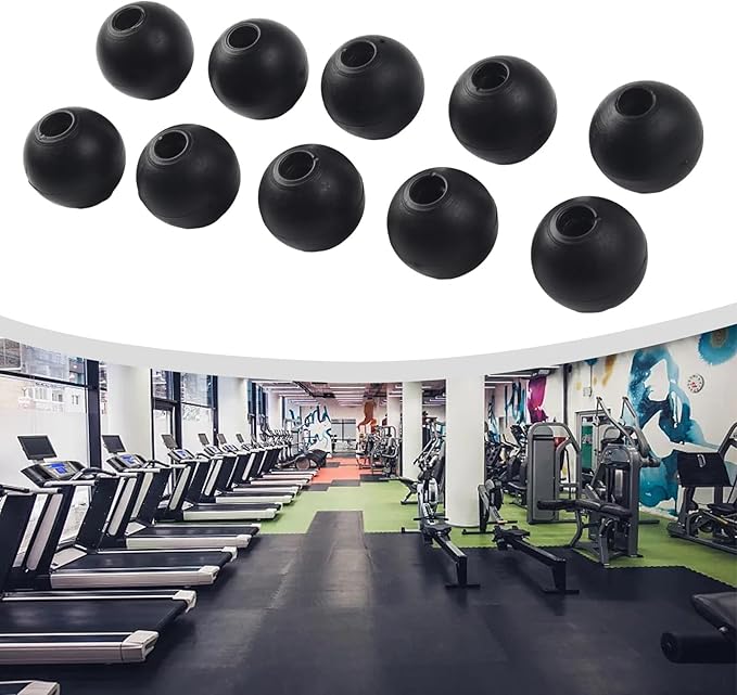 6 Pack Fitness Pulley Cable Ball Stopper Attachment Replacement Stop Balls Joint Parts for Gym Pulley Machine Equipment Wire Rope Exercise Components Repair