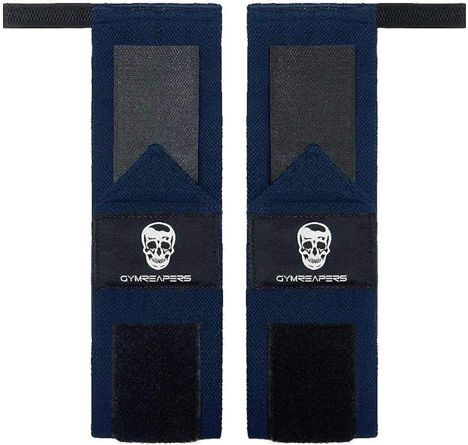 Gymreapers Weightlifting Wrist Wraps (IPF Approved) 18" Professional Quality Wrist Support with Heavy Duty Thumb Loop - Best Wrap for Powerlifting Competition, Strength Training, Bodybuilding