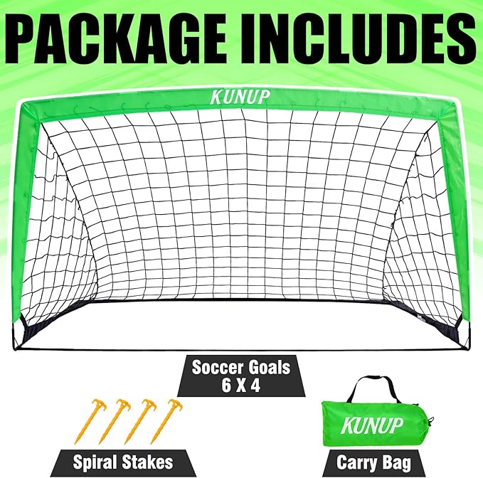 Kids Soccer Goal for Backyard 5×3, 6×4, 6×4, 9×5FT 9×5FT Easy