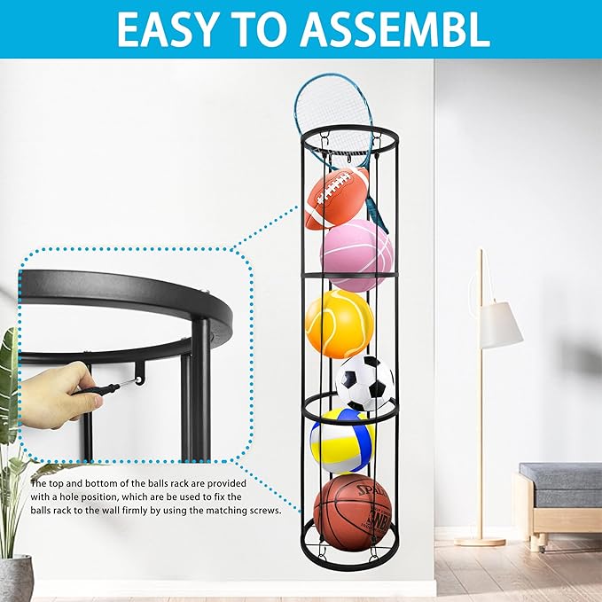 3 Layer Garage Ball Storage Rack