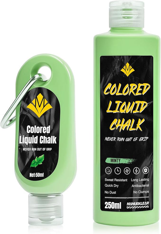 MANUEKLEAR 50/250ml Scented Gym Chalk Easy to Carry, Liquid Chalk Gym for Dry Hands and Enhance Grip, Lifting Chalk for Weightlifting, Gymnastics, Rock Climbing