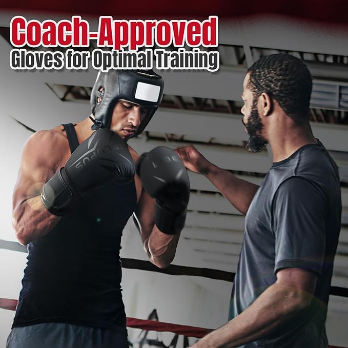 Liberlupus Boxing Gloves for Men & Women, Boxing Training Gloves, Kickboxing Gloves, Sparring Punching Gloves, Heavy Bag Workout Gloves for Boxing, Kickboxing, Muay Thai, MMA