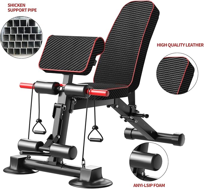 Adjustable Weight Bench - Utility workout Benches for Exercise