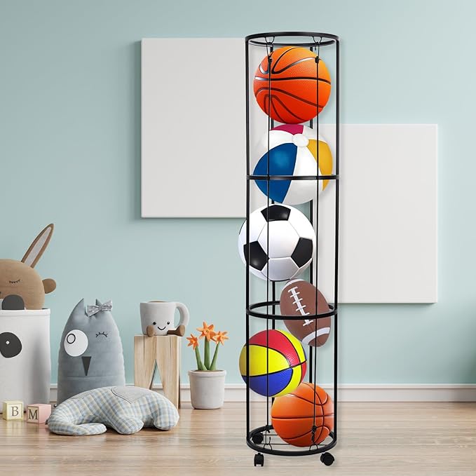 3-Layer Garage Vertical Ball Rack