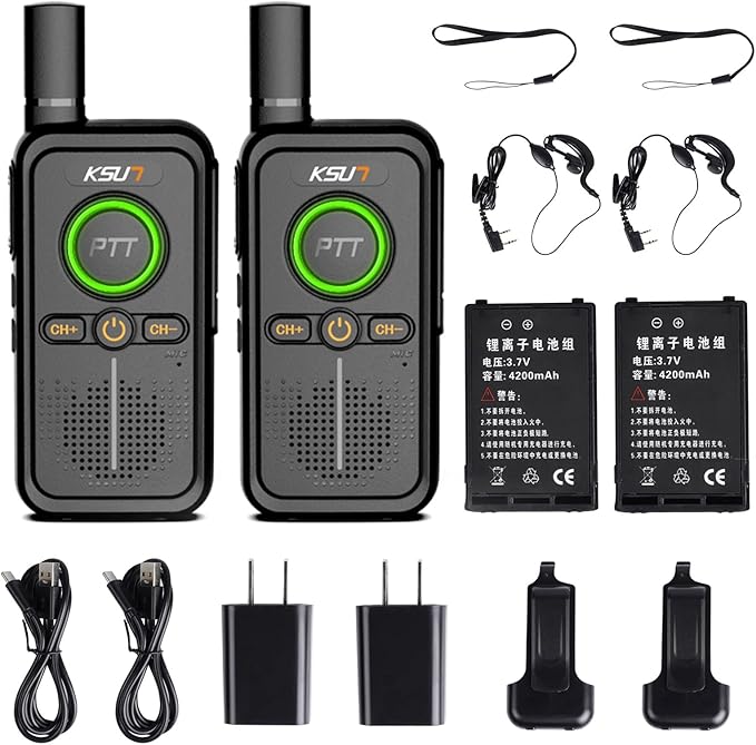 LT Plus Two-Way Radio Long Range with Access 16 Channels 4200mAh Battery 2 Pack)