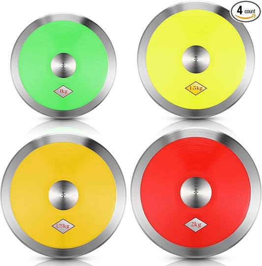 4 Pcs Sports Training Discus 1kg 1.5kg 1.75kg 2kg Discus