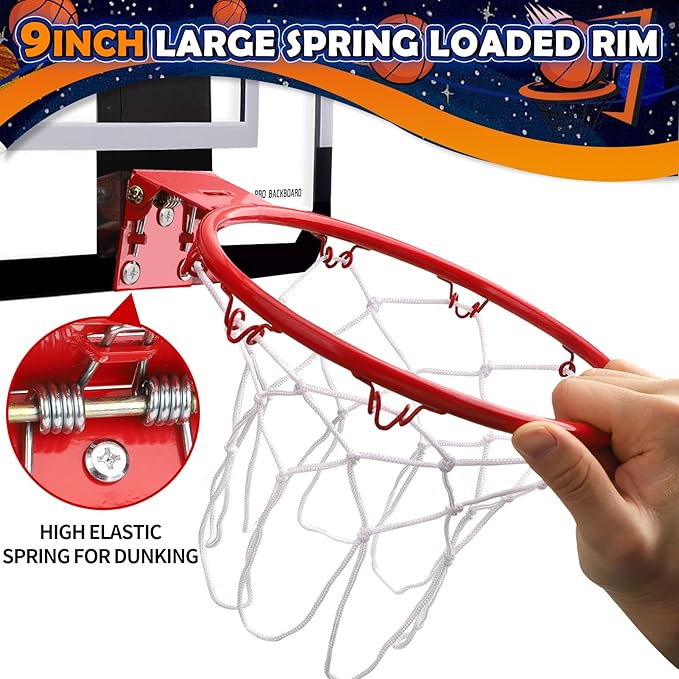 Mini Basketball Hoop Set for Kids Adults 4 Small