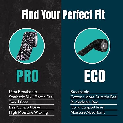 Heali Kinesiology Tape with Magnesium and Menthol, 20 Pcs Precut Strips, K Tape Roll, Knees, Physical Therapy Sports Tape for Muscle and Joint Pain Relief, Water Resistant, Pink Splatter