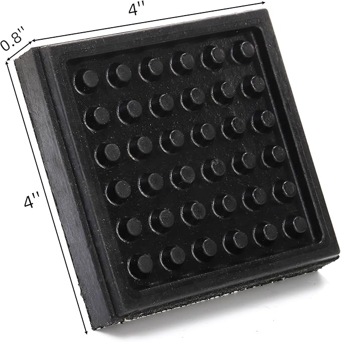 8 Pack Non Slip Exercise Equipment Mat 4 x 4 x 0.8 Inch