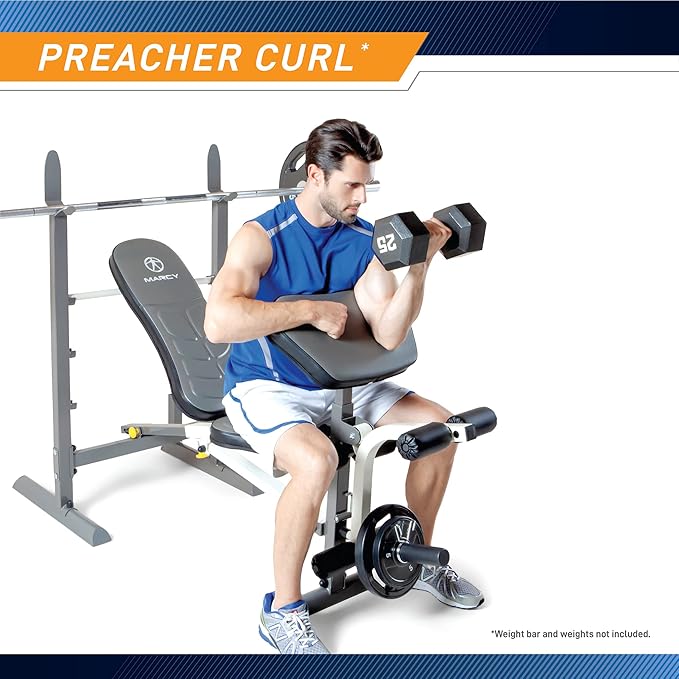 MARCY Adjustable Weight Bench - Incline 600 lbs MWB-20100