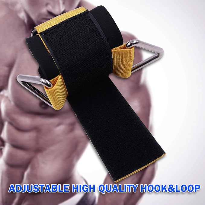 Adjustable Wrist Cuffs Neoprene Padded Straps for Cable Machines Strength Training Equipment