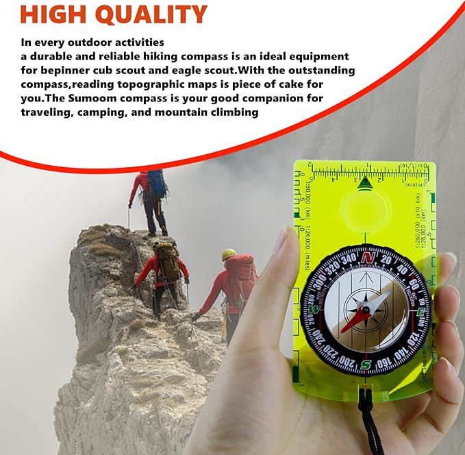 2 Pieces Orienteering Compass