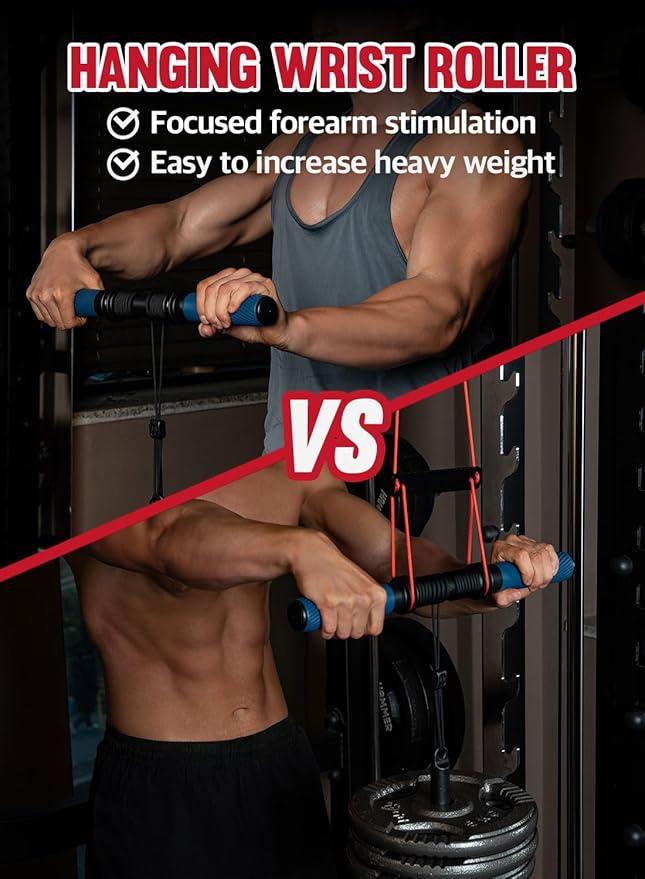 GD Hanging Wrist Roller Forearm Blaster- Forearm Strengthener