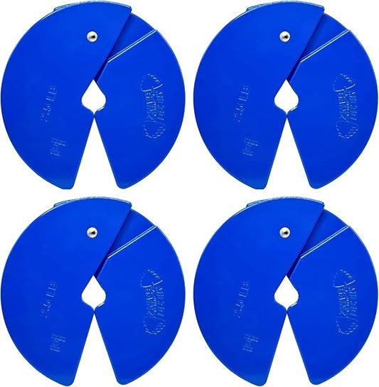 Micro Gainz Dumbbell Fractional 2.5 lb Weight Plate, Ideal for Micro Loading, (Choose Color) 4 Piece Fractional Weight Plates, Designed for Dumbbell Training, Made In USA