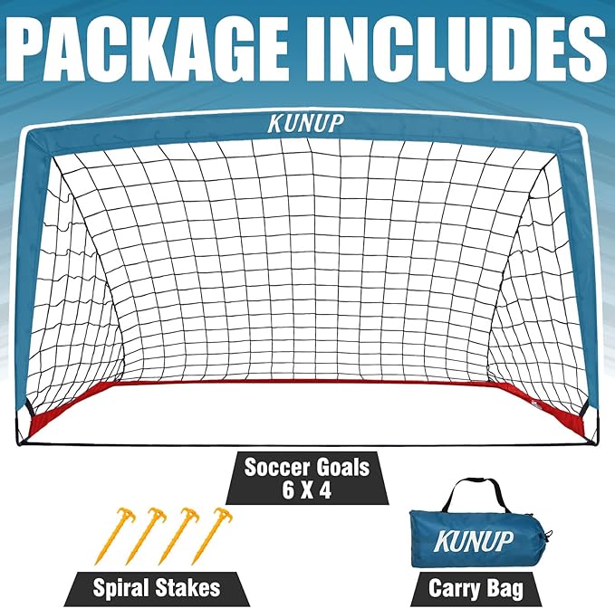 Kids Soccer Goal for Backyard 5×3, 6×4, 6×4, 9×5FT 9×5FT Easy