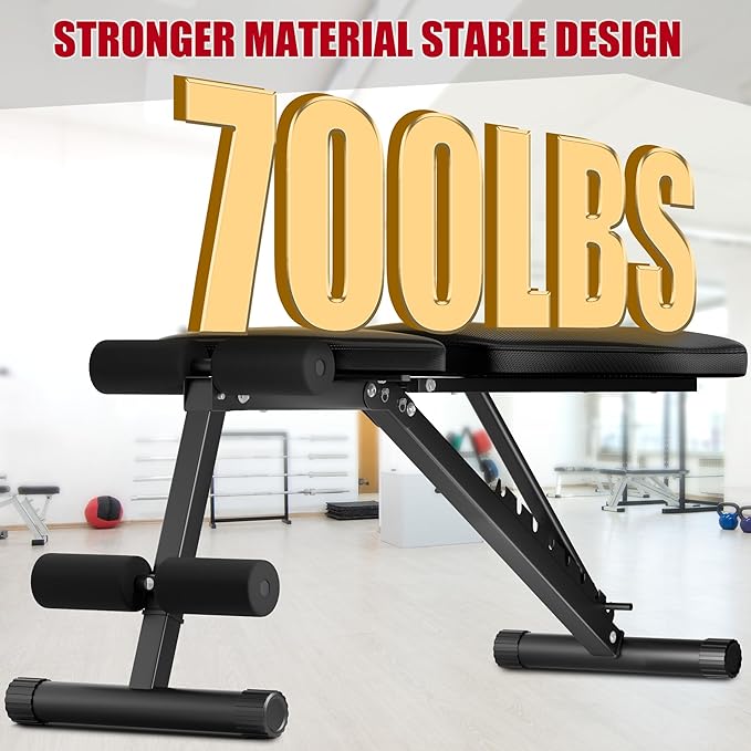 Adjustable Weight Bench Press for Home Gym Workout 700 LB