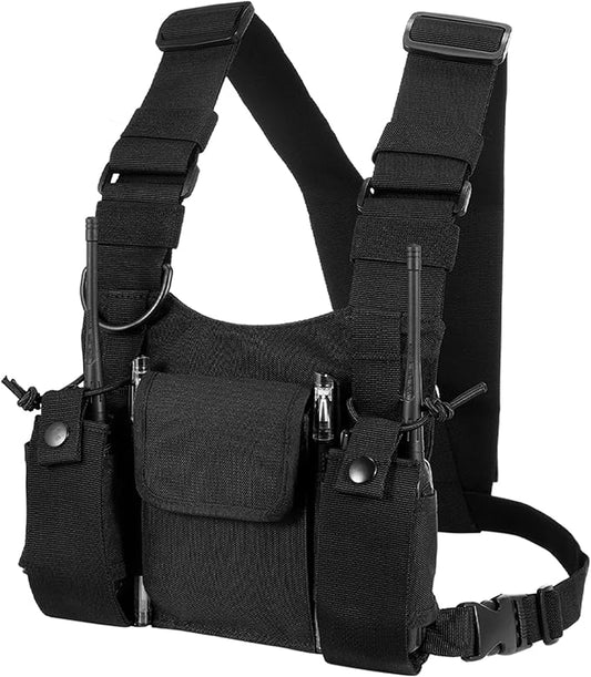 abcGoodefg Radio Chest Harness Chest Front Pack Pouch