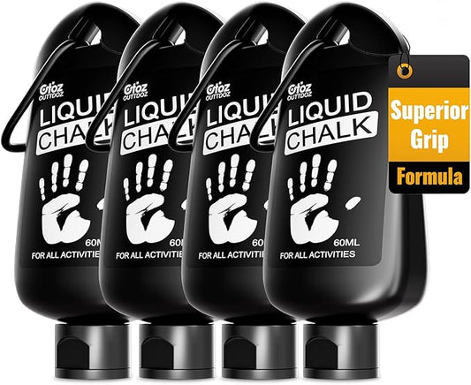 60ML Superior Grip Liquid Chalk Mess-Free Gym Chalk for Weightlifting, Gymnastics, Rock Climbing, Dancing, Dries in Seconds. Package May Vary.