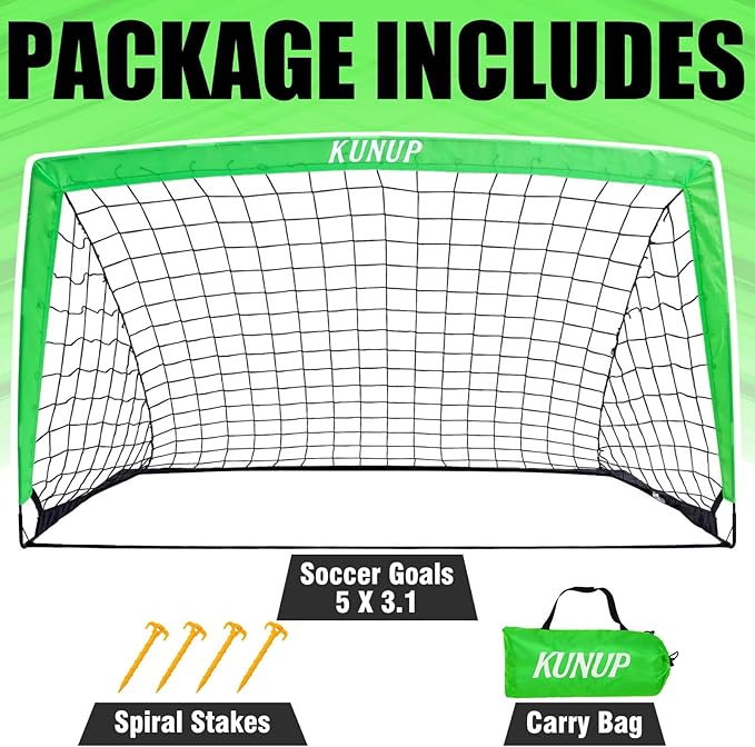 Kids Soccer Goal for Backyard 5×3, 6×4, 6×4, 9×5FT 9×5FT Easy