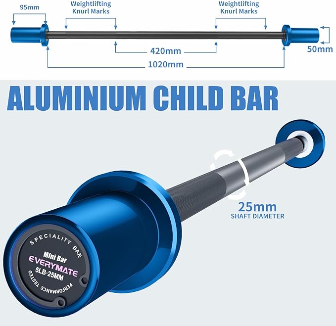 5LB Mini Barbell Bar Beginner Women Kid Bar