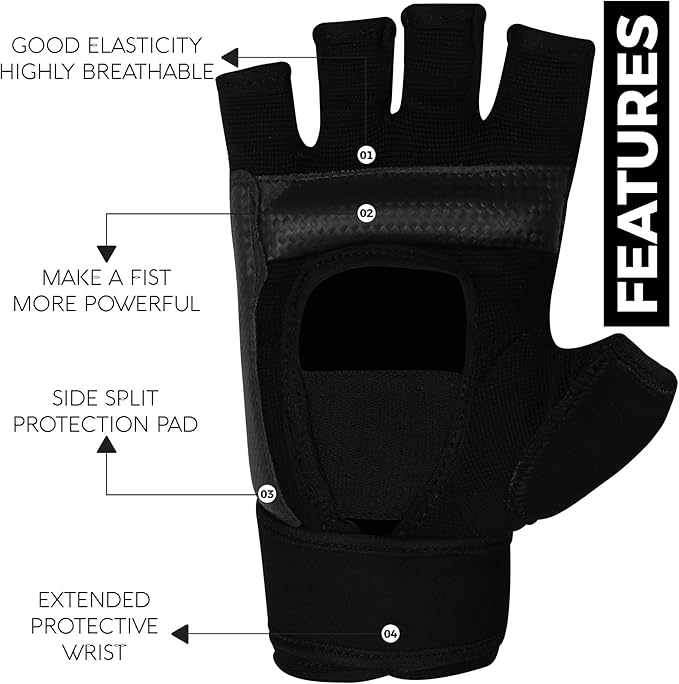 MMA Gloves Karate Mitts Punch Bag Boxing Gloves Martial Arts Combat Taekwondo Kickboxing Mitts Fighting Grappling Training for Womens Mens Adults