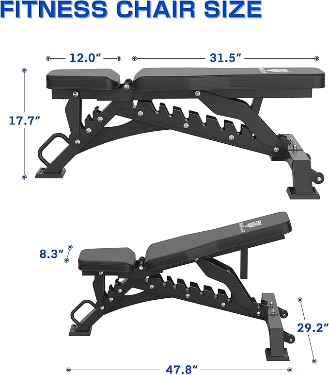 Major Fitness Weight Bench 32 Adjustable