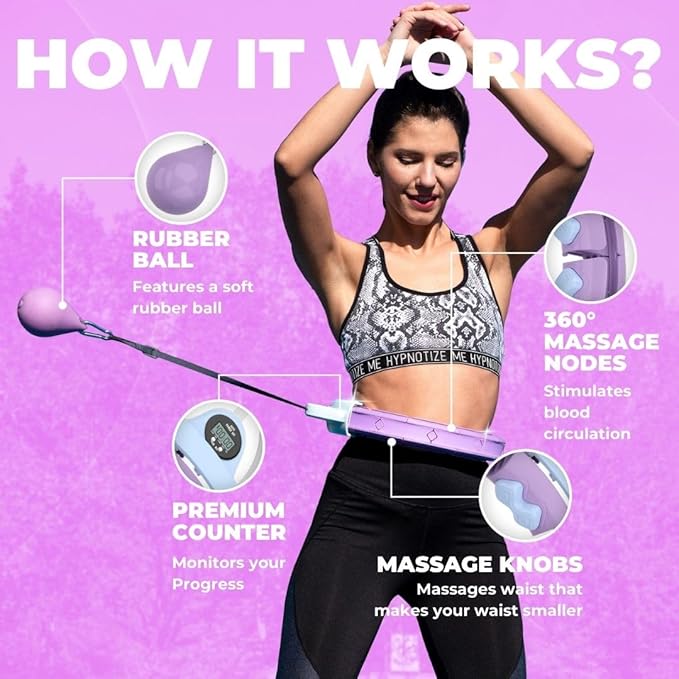 Swiss Activa+ Infinity Hoop Smart Weighted Hula Hoop