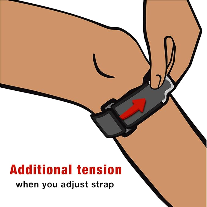 ACE Brand Knee Strap, Adjustable, Black, 1/Pack