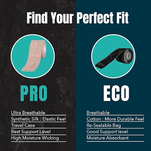 Heali Kinesiology Tape with Magnesium and Menthol, 20 Pcs Precut Strips, K Tape Roll, Knees, Physical Therapy Sports Tape for Muscle and Joint Pain Relief, Water Resistant, Beige Inspiration