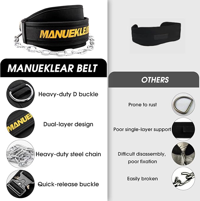 MANUEKLEAR All-Round Weighted Belt For Pullups